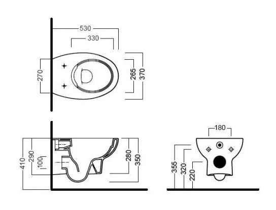 Подвесной унитаз Hatria Erika Pro Y1CB01 безободковый, с крышкой-сиденьем Y1FR01, Soft Close