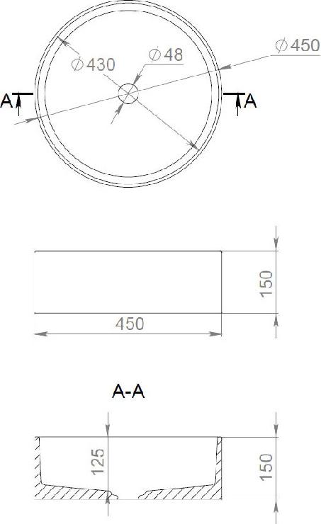 Раковина накладная Salini Armonia 202 130112SM, белая матовая