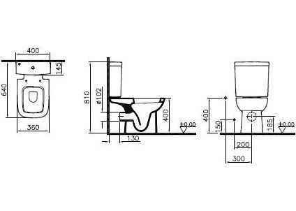 Унитаз-компакт VitrA S20 5511B003-0075 белый