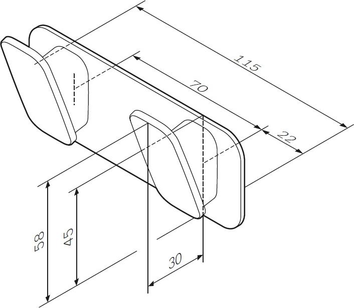 Крючок Am.Pm Inspire 2.0 A50A35600, хром