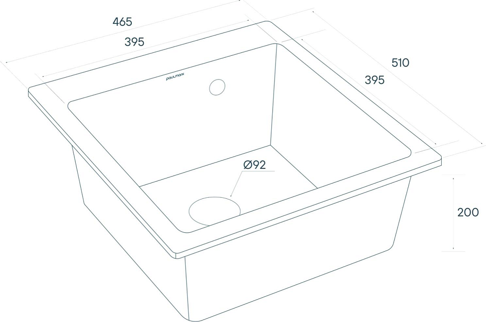 Кухонная мойка Paulmark Zemar PM104651-DG графит