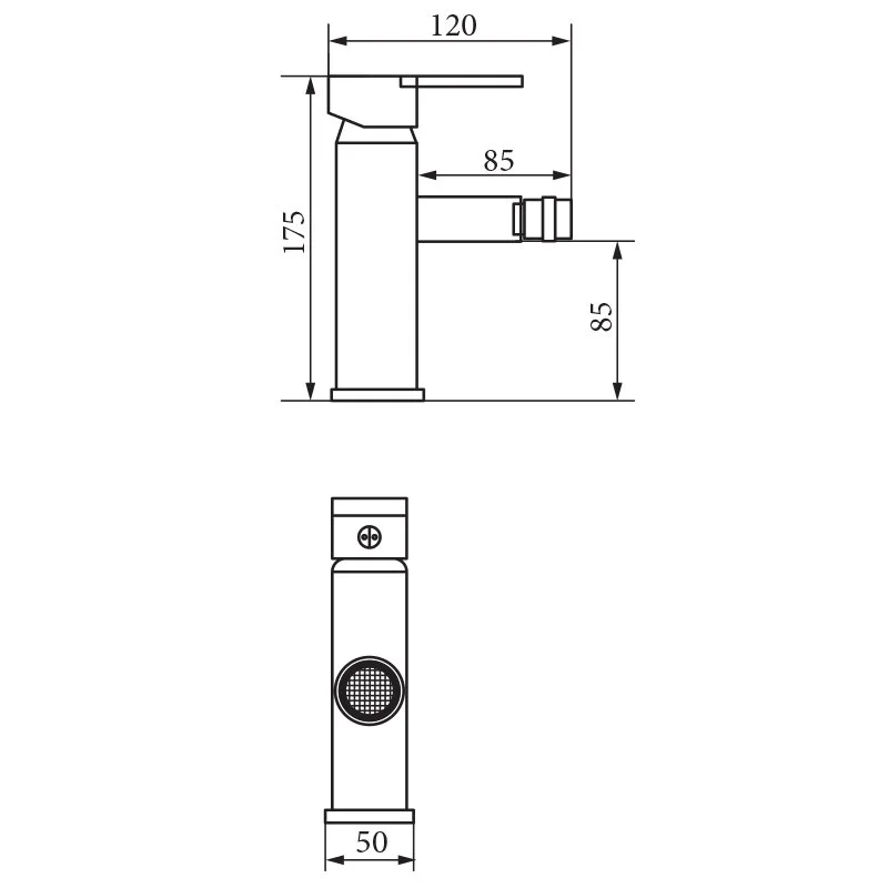 Смеситель для биде Veragio Quartet VR.QRT-4620.CR хром