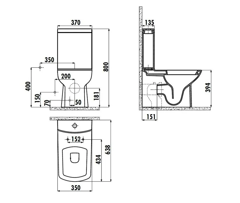 Напольный унитаз Creavit Lara LR360-11SM00E-0000, крышка микролифт, черный матовый