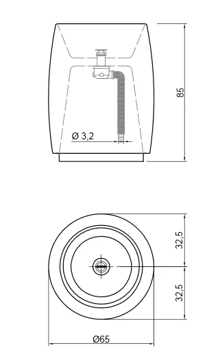 Раковина Antonio Lupi Barrel Barrel3 белый