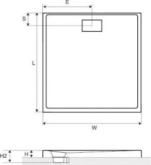 Поддон для душа Excellent Zero 100х100см BREX.1202.100.100.WHN
