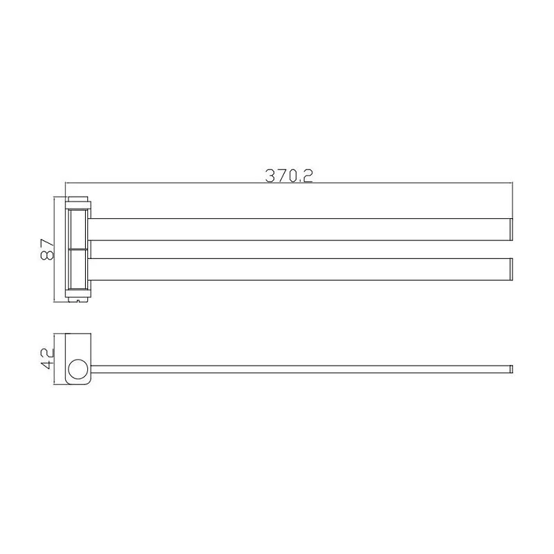 Полотенцедержатель Rav-Slezak Nil NLA0602MG серый