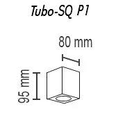 Потолочный светильник TopDecor Tubo8 SQ P1 31