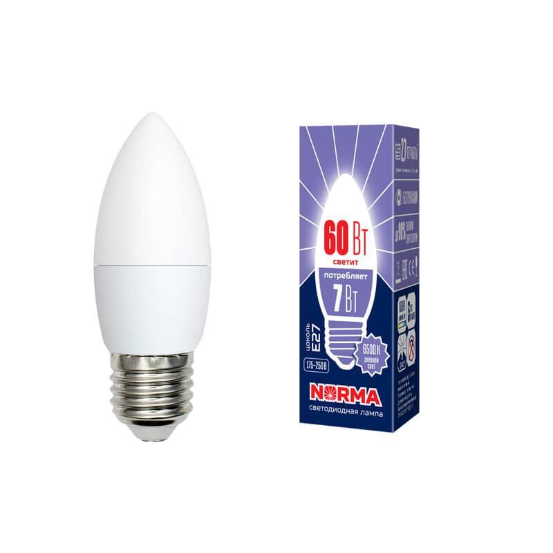 

Лампа светодиодная E27 7W 6500K матовая LED-C37-7W/DW/E27/FR/NR UL-00003797, Norma C