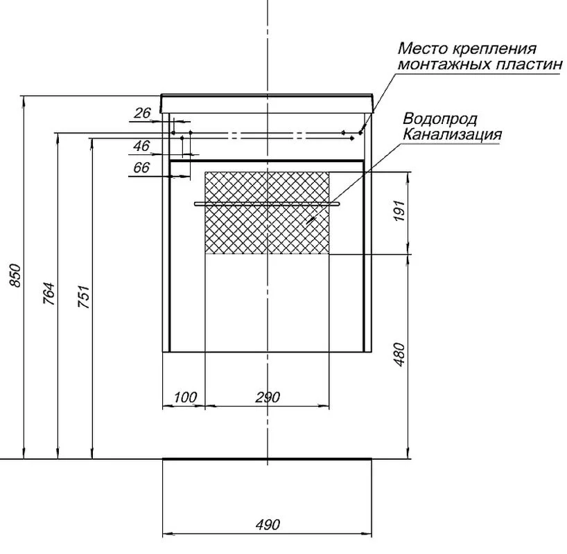 Тумба под раковину Aquanet Августа 274015 белый