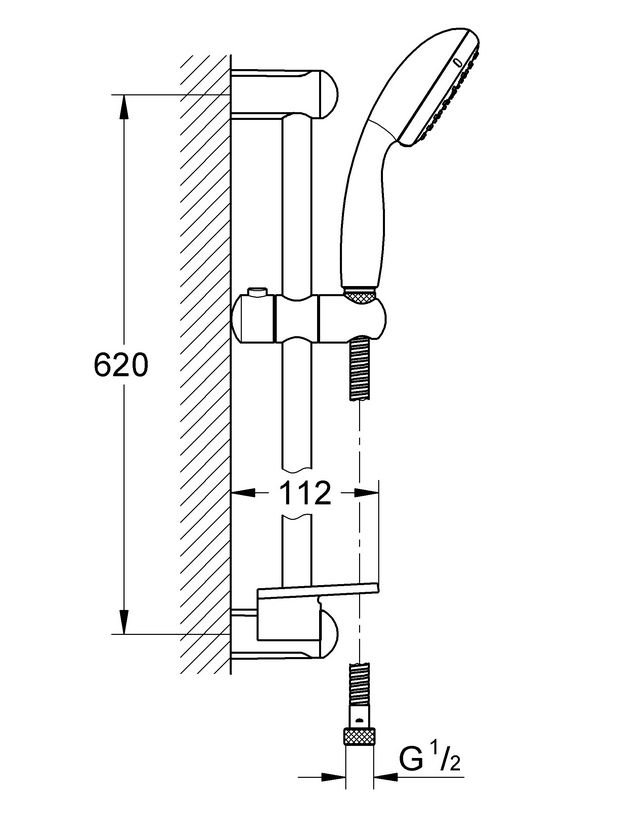 Душевой гарнитур Grohe Tempesta New 27926000