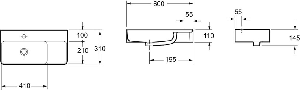 Раковина накладная Lavinia Boho Bathroom Sink Slim 33311011, белый