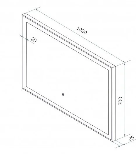 Зеркало Континент Frame Black ЗЛП188 черный