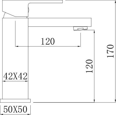 Смеситель для раковины Comforty FC045A-CMT 00004149949, черный матовый