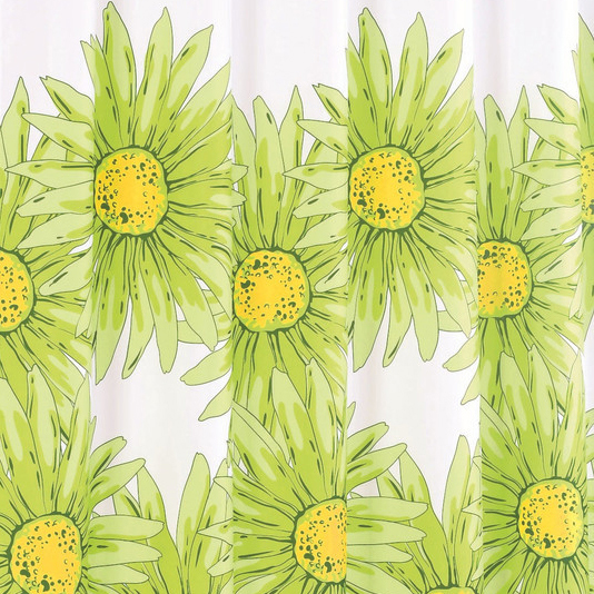 Штора для ванной 200x200 см Iddis Green Blossom SCID093P