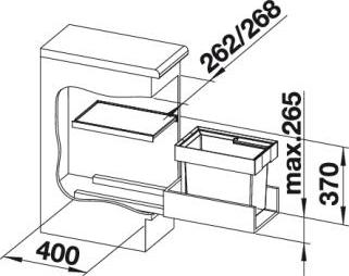 Система сортировки мусора Blanco Flexon II 30/1 521542