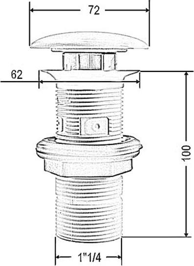 Донный клапан для раковины ArtCeram ACA038 42 00, petrolio