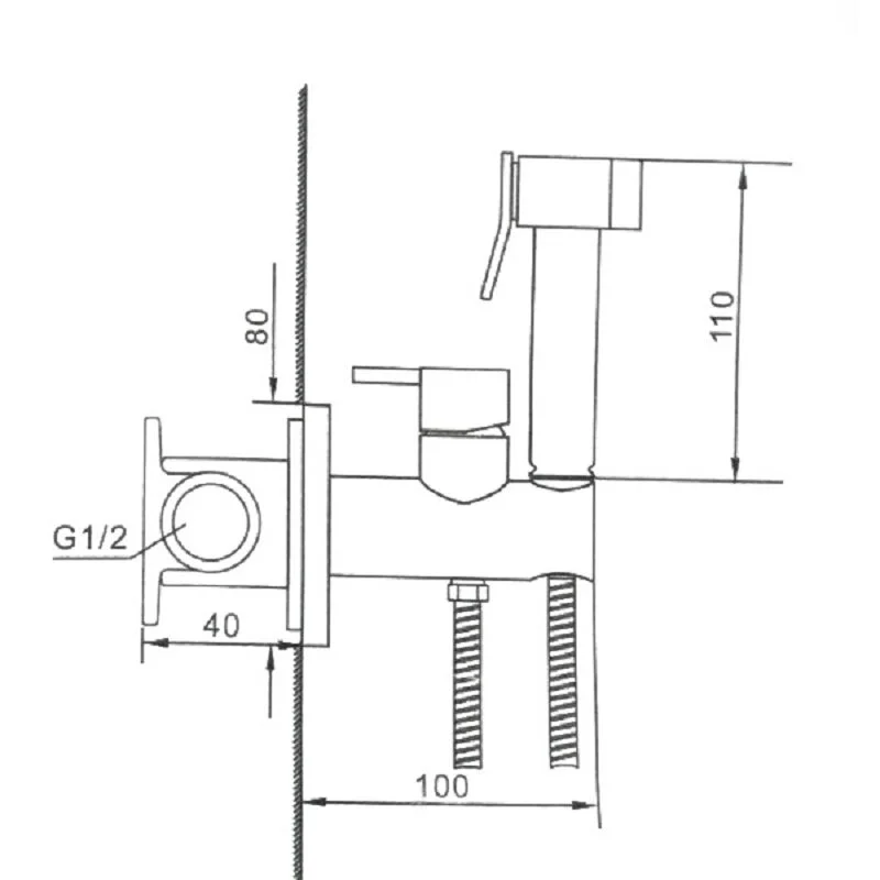 Душ гигиенический Huber Shower TV00795521 хром