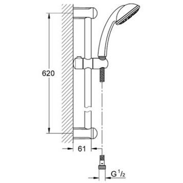 Душевой гарнитур Grohe Tempesta 28667003