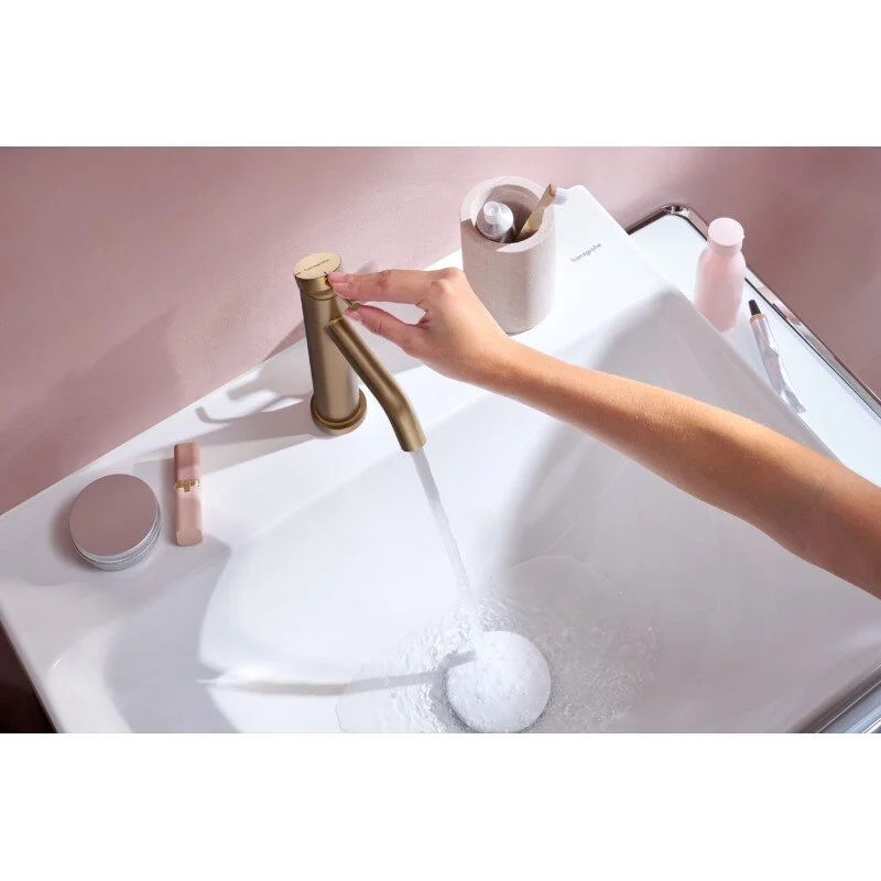 Смеситель для раковины Hansgrohe Tecturis S 73312140 бронза