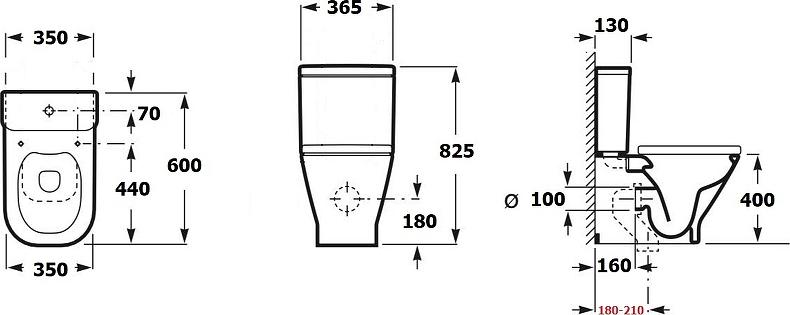 Чаша для унитаза Aquanet Fine Rimless FINE-C 273786 с сиденьем микролифт, белый