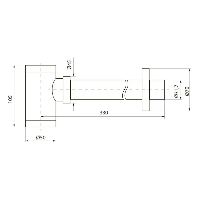 Сифон для раковины Point PN000Z2W белый