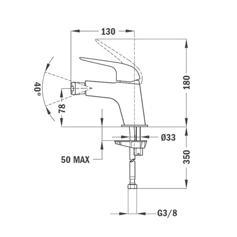 Смеситель для биде Teka Itaca 676260200 хром