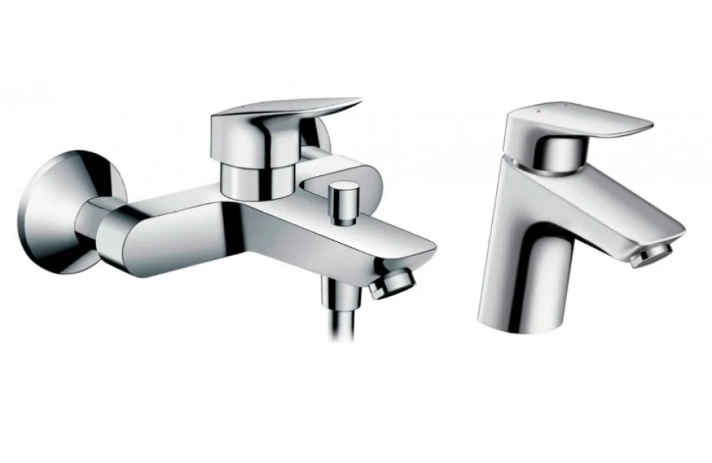 Смеситель для ванны с душем Hansgrohe Logis 71400000/71070000 хром