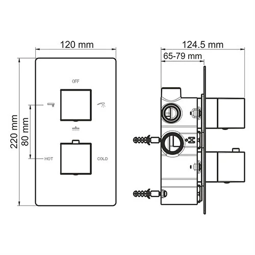 Смеситель для ванны с душем WasserKRAFT Alme 1500 1544 хром