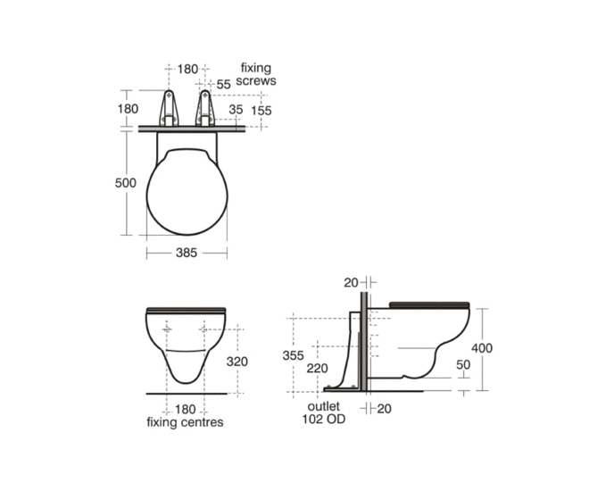 Подвесной унитаз Ideal Standard Space E717401