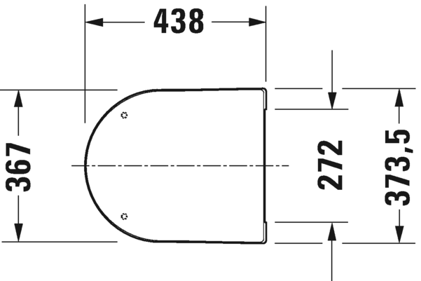 Крышка-сиденье для унитаза Duravit ME by Starck 0020110000