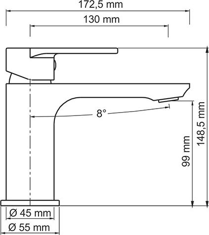 Смеситель для раковины WasserKRAFT Elbe 7403