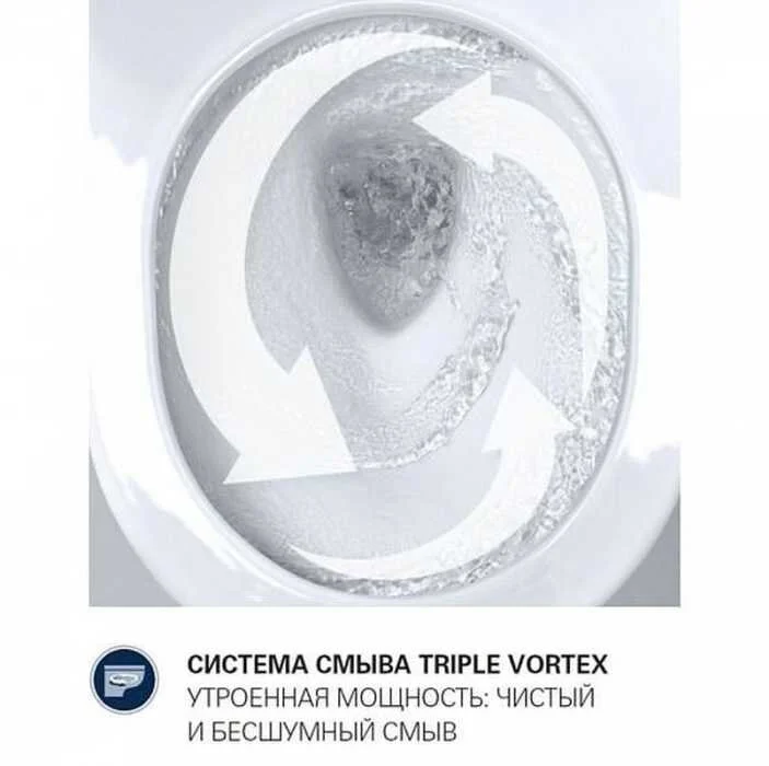 Напольный унитаз Grohe Bau Ceramic 39349000/39436000, безободковый, с бачком с нижней подводкой