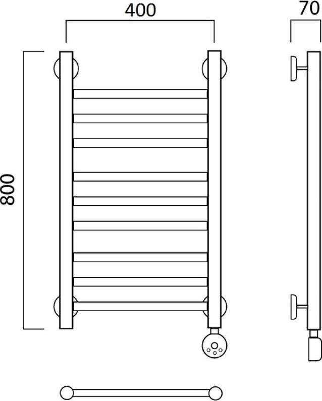 Полотенцесушитель электрический Aquanerzh Прямая 00-12A8040_R