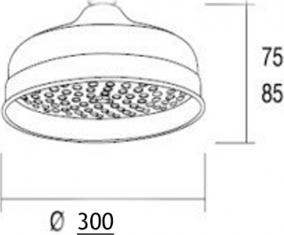 Верхний душ Margaroli Luxe L206300OB, бронза