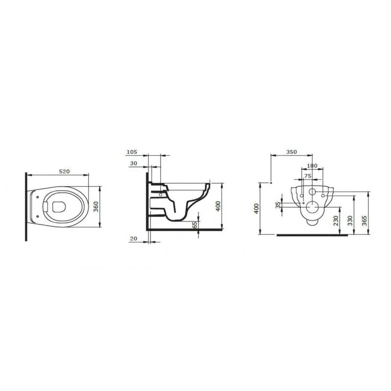 Инсталляция Berges Atom Line 410 с унитазом Albit S 042444, крышка микролифт, кнопка хром глянцевый/белая