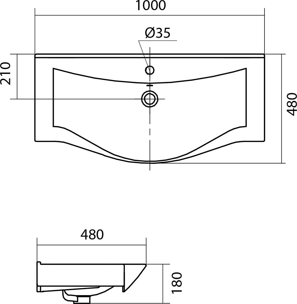 Раковина Santek Беверли 1WH302502 100 см.