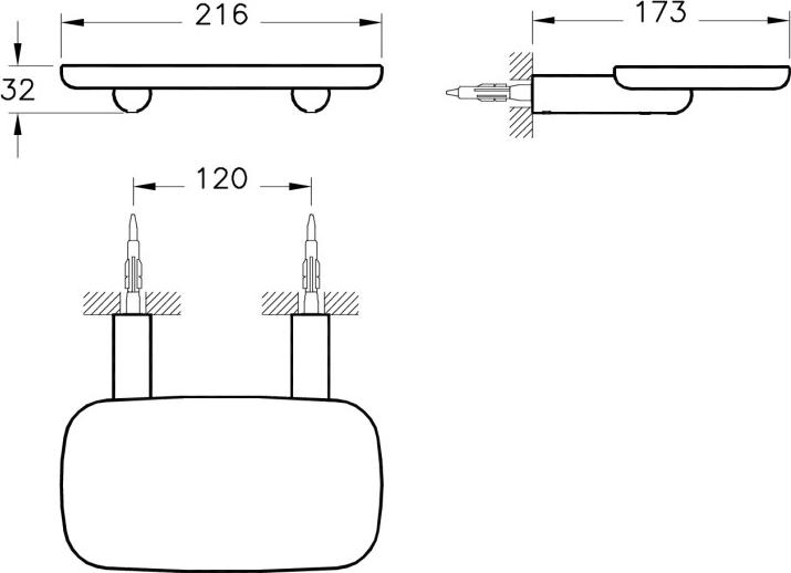 Полка для полотенец Vitra Eternity A44882