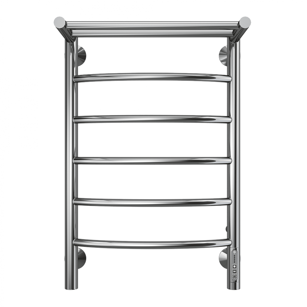 Полотенцесушитель электрический Terminus Классик П6 400x650 4670078531384 с полкой правый, хром