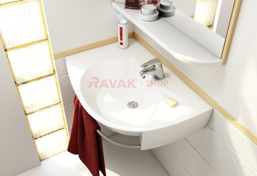 Умывальник Ravak Rosa Comfort Plus L 78х55 XJ0L1100000