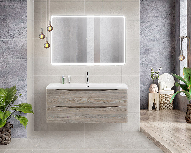 Тумба под раковину BelBagno ACQUA-1200-2C-SO-PS 120 см, темное дерево