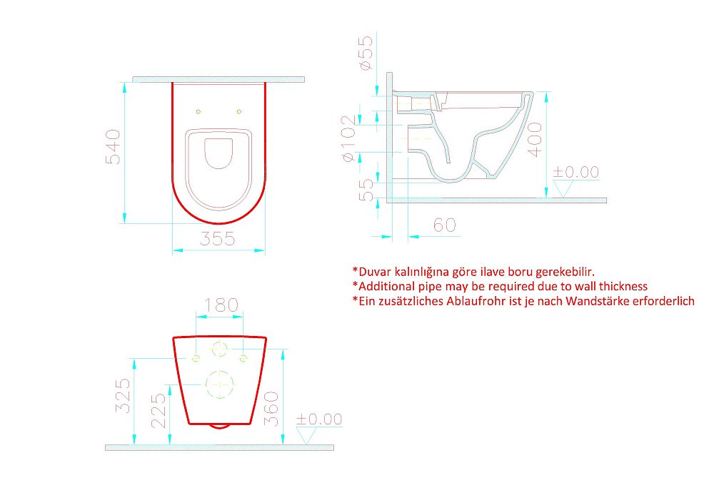 Унитаз подвесной безободковый VitrA Nest QuantumFlush 7870B403-0075 белый