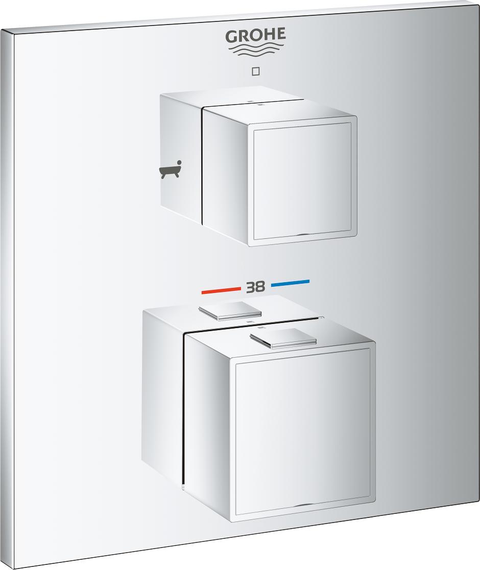 Смеситель для ванны с душем Grohe Grohtherm Cube 24155000