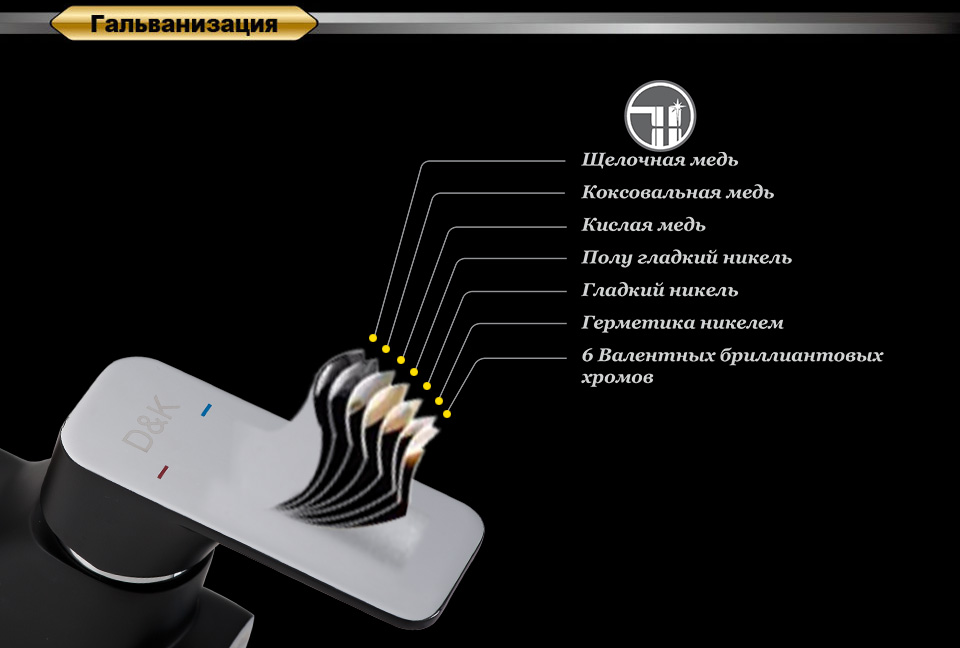 Смеситель D&K Technische Berlin DA1432415 для кухонной мойки