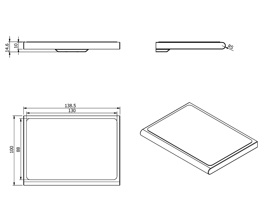 Полка Langberger Accessories 38051F хром