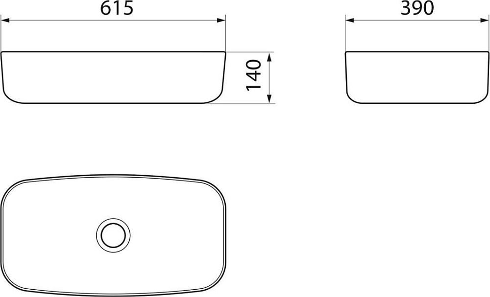 Умывальник Point Веста 62 PN43702WB, белый