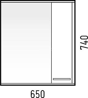 Зеркало-шкаф Corozo Лорена 65 SD-00000294 с подсветкой, антик белый