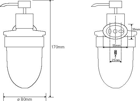 Дозатор Bemeta Oval 118409011