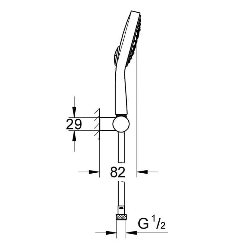 Душевой гарнитур Grohe Power&Soul 27762000 хром