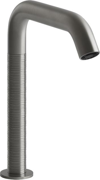 Электронный смеситель для раковины Gessi 316 Trame 54380#239, steel brushed