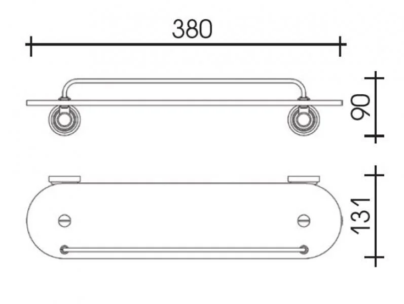 Полка Schein Carving 7065045 хром